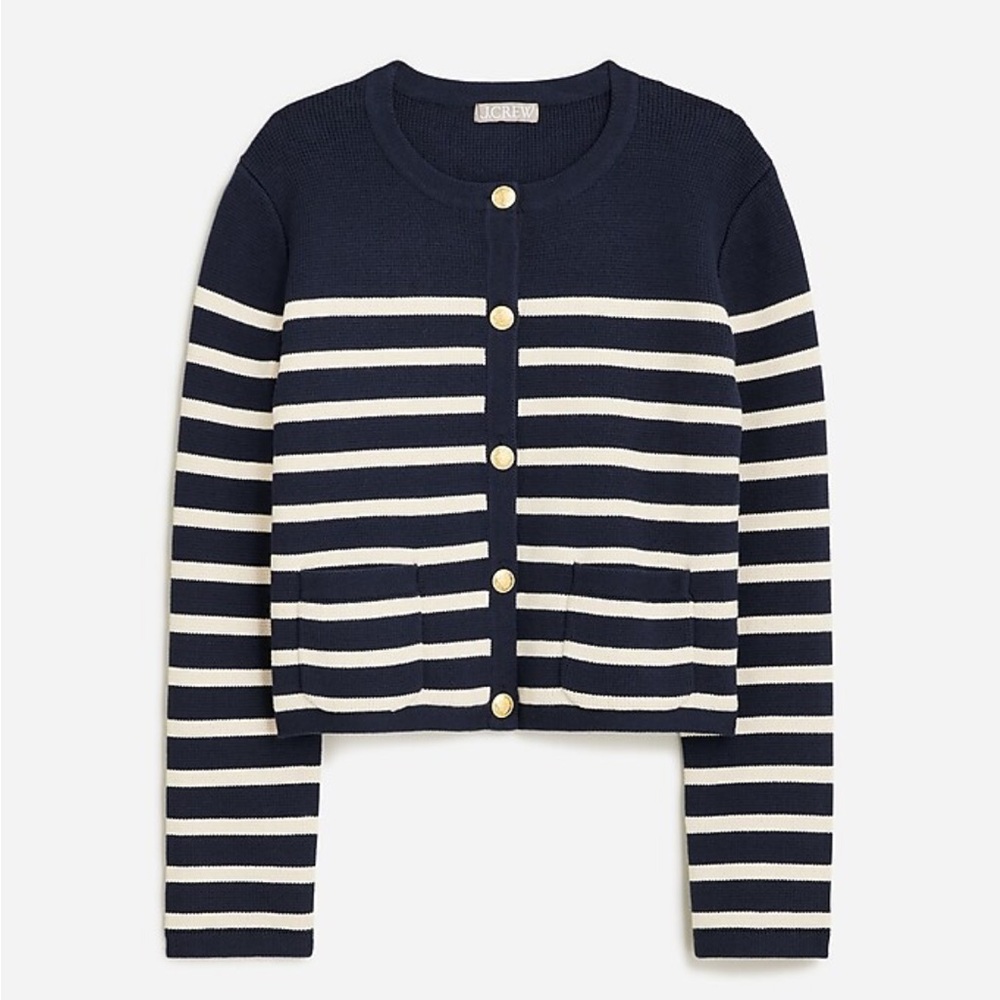 J. Crew Emilie lady jacket in stripe size M